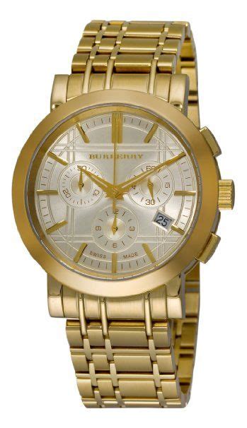 mens gold burberry watch